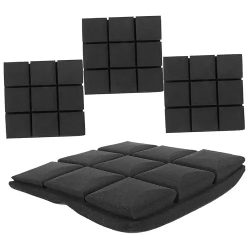 Produktbild: CIMAXIC 4stücke Schallschaumschutzplatten Für Wände Akustikschaumstoffplatten Schalldämmung Schallabsorptionsplatten Für Türen Lärmminderungspads Schalldichte Matten Für Räume