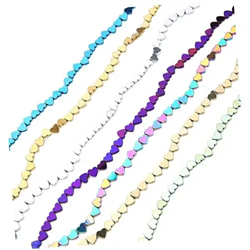Produktbild: Herzperlen 6 Mm Halbfertige Form Perlen Zum Basteln Perlenarmbänder Halsketten