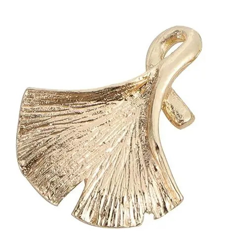 Produktbild: CIMAXIC 5st Anhänger Diy Perlen Schmuck Armbänder Bausätze Charm Halter Für Halskette Halskettenanhänger Selber Machen Blatt-charme-ornamente Reize Edelstein Perlen Charme Golden