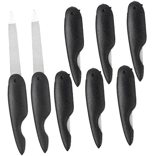 Produktbild: CIMAXIC 8 Stück Faltbare Nagelfeile Nagelfeilenstreifen Doppelseitiger Druck Nagelfeilenpuffer Für Nägel Nagelfeilenpuffer Kleine Nagelfeile Metallbesatz Nagelfeile Edelstahl