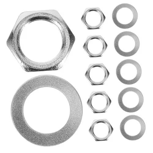 Produktbild: Zubehör Für Gitarrenpotentiometer – Metallscheiben Und Muttern – Kompatibel – Soundverbesserungs-kit
