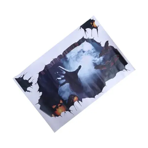 Produktbild: Zimmer-aufkleber Halloween 3d-wandsticker Selbstklebende Wanddekoration Für Wohnzimmer Schlafzimmer Oder Büro Geeignet Für Kunststoff Holz Fliesen