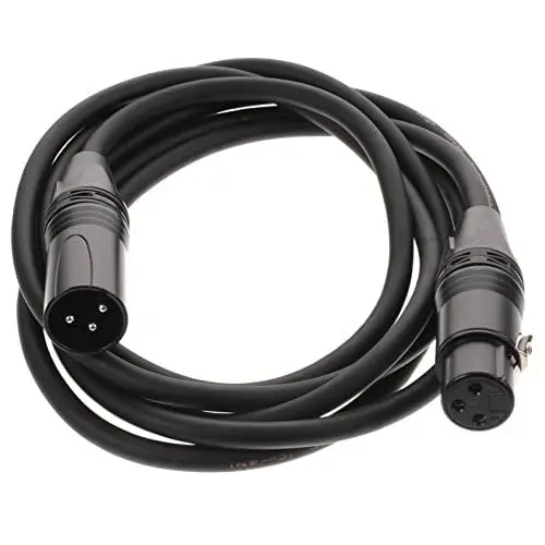 Produktbild: CIMAXIC Mikrofonkabel Mikrofonanschluss Lautsprechersystemkabel Adapterkabel Mikrofon-Anschlusskabel Mikrofon Audiokabel verwenden nützliches Audiokabel Stereokabel PVC Schwarz