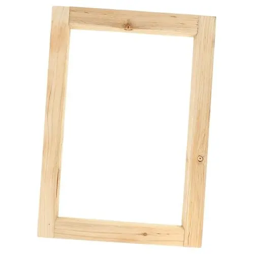 Produktbild: CIMAXIC Siebdruckrahmen Holzrahmen Für DIY Wiederverwendbarer Siebdruckrahmen Shirts Taschen Und Tischdecken Stabile Konstruktion Einfache Handhabung