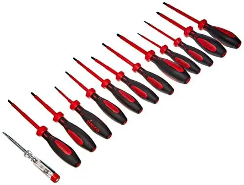 Produktbild: Cimco VDE-Schraubendrehersatz Schlitz Kreuzschlitz Torx 13-teilig