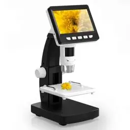 Produktbild: CIMELR Mikroskop, 4,3-Zoll-Digital Mikroskop, 50X-1000X Auflösung, USB Mikroskop mit 8 einstellbaren LED-Beleuchtungen, Mikroskop für Erwachsene/Kinder (306-B)