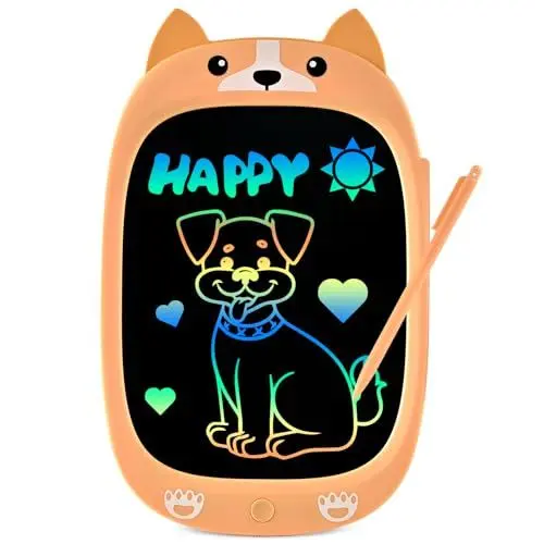 Produktbild: LCD Schreibtafel Spielzeug ab 3 4 5 6 Jahre alt Junge Mädchen, 10-Zoll Bildschirm Zeichenbrett Maltafel, Schreibtablett Weihnachten Kleine Geschenke für Kinder
