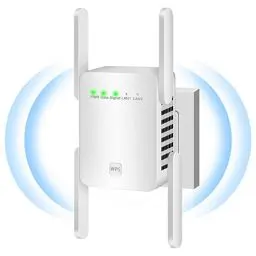Produktbild: CINAMON WLAN Verstärker, Ultraxten WLAN Repeater mit LAN Ethernet, 2.4GHz WiFi Verstärker mit 4 Antennen, WPS, Compatible with 99% Standard Routers, Deckt bis zu 200 m² und 35 Geräte ab