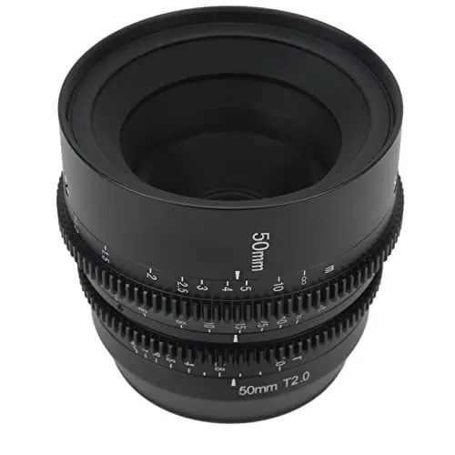 Produktbild: Cine-Objektiv 50 Mm T2.0, Manuell für Fokus, Kinoobjektiv mit Großer Apertur für Leica L-Mount-Kamera, Cine-Objektiv, Manuell für Fokus-Objektiv für Focus