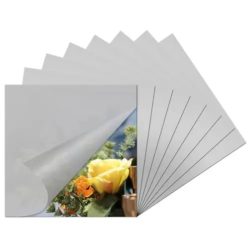 Produktbild: CINGHIA Selbstklebende Spiegel,Spiegelfliesen Selbstklebend,8 Stück Acryl Spiegel Rahmenlos,Klebespiegel für die Wand,Spiegel Zum Aufkleben 20x20cm,Spiegel Kleben für Badezimmer,Wohnzimmer