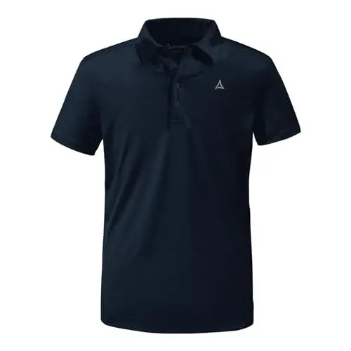 Produktbild: Schöffel Herren CIRC Polo Shirt Tauron M, kreislauffähiges Wandershirt, schnell trocknendes, leichtes Poloshirt mit fast 100 % Recyclingfähigkeit, navy blazer, 58