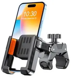 Produktbild: CIRYCASE Handyhalterung Fahrrad, (Kamera Ist Nicht Blockiert) Handyhalterung Motorrad, (Sehr Stabil) Handyhalter Fahrrad für MTB/Scooter, Kompatibel mit iPhone 16 Pro Max, S24 Ultra, seebingo 4,7
