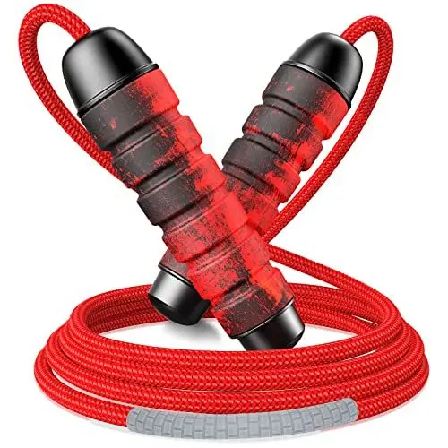 Produktbild: CIRYCASE Springseil, 3M Frei Einstellbares & Langlebiges Seilspringen Erwachsene Fitness mit 360°-Kugellager, Verdrehungsfrei, Memory Foam-Griffe, Rutschfestes Jump Rope Trainingsseile mit Tragtasche
