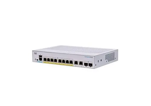 Produktbild: Cisco Business CBS250-8P-E-2G Smart Switch | 8 GE-Ports | PoE | Ext. Netzteil | 2 x 1G-Combo-Ports | Begrenzter Lebenszeitschutz (CBS250-8P-E-2G)