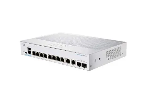 Produktbild: Cisco Business CBS250-8T-E-2G Smart Switch | 8 GE-Ports Ext. Netzteil | 2 x 1G-Combo-Ports | Begrenzter Lebenszeitschutz (CBS250-8T-E-2G)