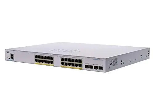 Produktbild: Cisco Business CBS350-24FP-4G Managed Switch | 24 GE-Ports | Full PoE | 4 x 1G-SFP | Begrenzter Lebenszeitschutz (CBS350-24FP-4G)