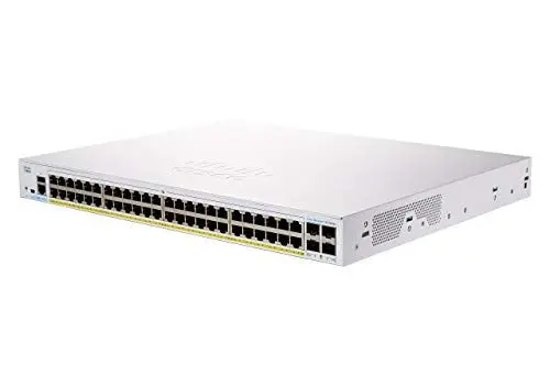 Produktbild: Cisco Business CBS350-48P Managed Switch | 48 GE-Ports | PoE | 4 x 1G-SFP | Begrenzter Lebenszeitschutz (CBS350-48P-4G)