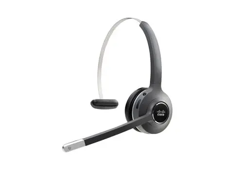 Produktbild: Cisco Headset 561, Einzel-On-Ear-Wireless-Headset mit digitaler Erweiterung für schnurlose Kommunikation, dunkelgrau, 1 Jahr Garantie mit beschränkter Haftung (CP-HS-WL-561-S-EU=)