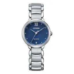 Produktbild: CITIZEN Damen Analog Quarz Uhr mit Edelstahl Armband EM0920-86L, Blau