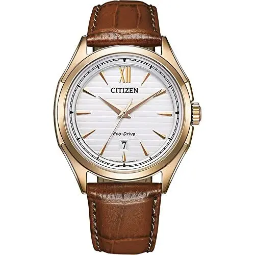 Produktbild: CITIZEN Herren Analog Japanisches Quarzwerk Uhr mit Leder Armband AW1753-10A