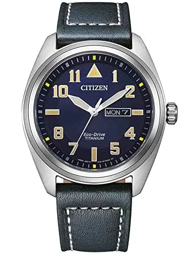 Produktbild: CITIZEN Herren Analog Quarz Uhr mit Leder Armband BM8560-29EE