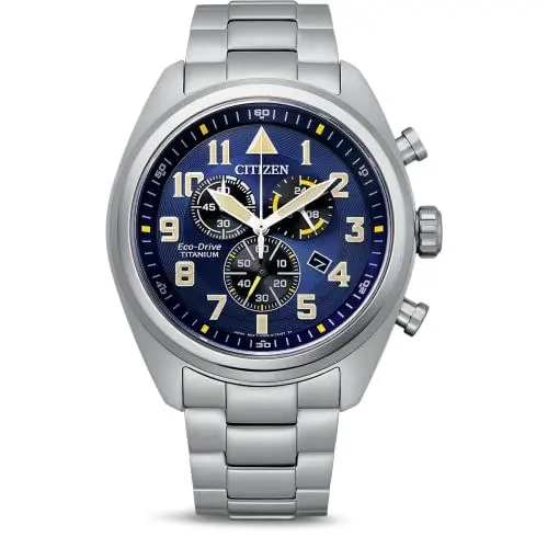 Produktbild: CITIZEN Herren Analog Quarz Uhr mit Titan Armband AT2480-81L