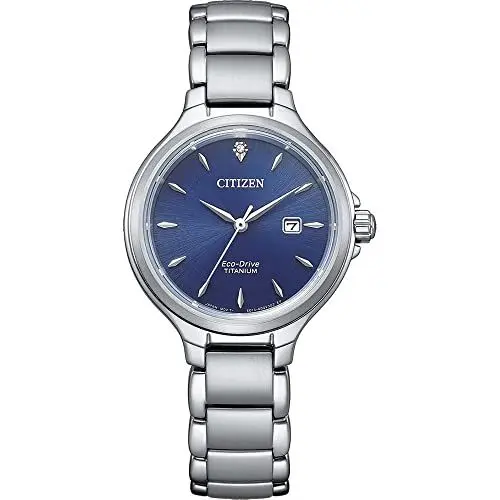 Produktbild: Citizen Damen Analog Japanisches Quarzwerk Uhr mit Titan Armband EW2681-81L