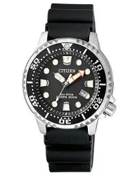 Produktbild: Citizen Damen Analog Quarz Uhr mit Polyurethan Armband EP6050-17E, Schwarz