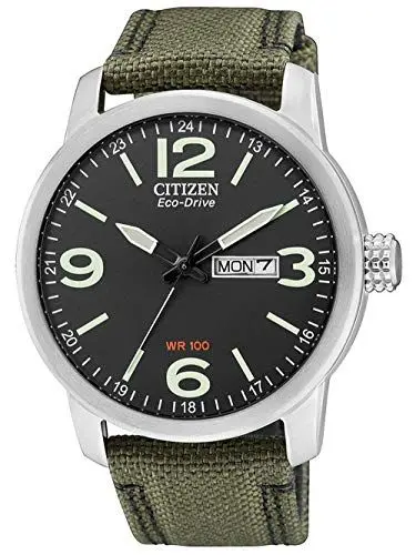 Produktbild: Citizen Herren Analog Quarz Uhr mit Nylon Armband BM8470-11EE