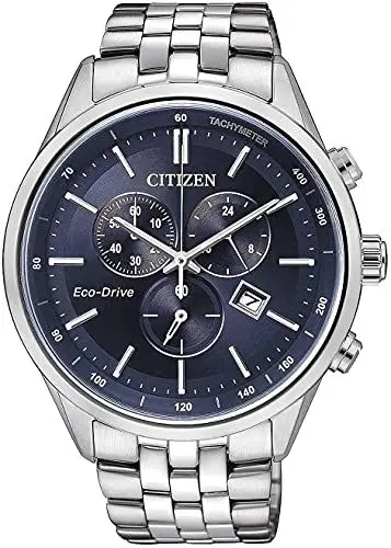 Produktbild: Citizen Herren Chronograph Eco-Drive Uhr mit Edelstahl Armband AT2141-52L