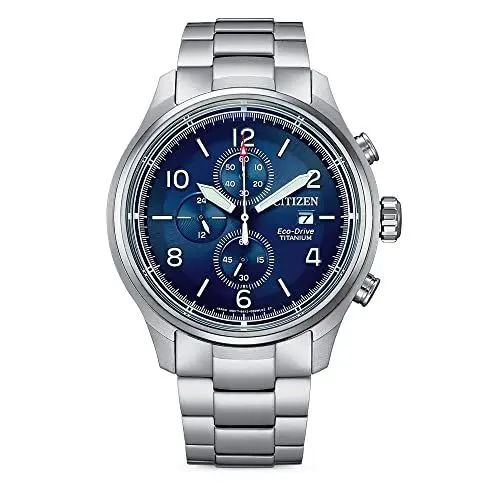 Produktbild: Citizen Herren Eco-Drive Solar Armband-Uhr aus Titan mit Titan Band - Chronograph - CA0810-88L