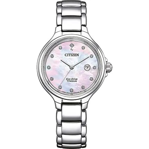 Produktbild: Citizen Damen Analog Quarz Uhr mit Titan Armband EW2680-84Y