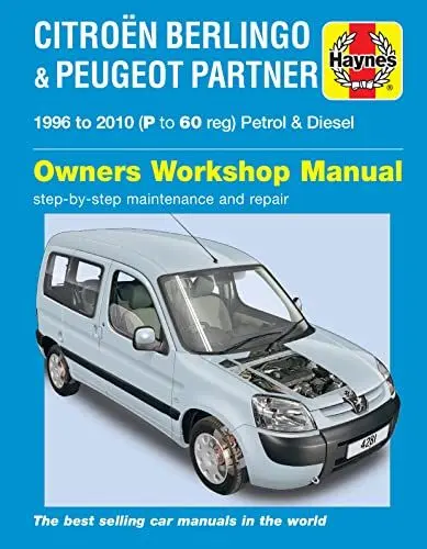 Produktbild: Citroen Berlingo & Peugeot Partner Petrol & Diesel (96 - 10) Haynes Repair Manual