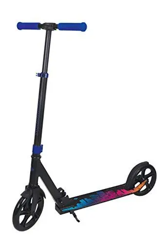 Produktbild: Schildkröt City Scooter Street Artist 2.0, 200mm, hochwertiger Freizeit-Roller aus Aluminium, klappbar, für Kinder und Erwachsene, nochmals verbesserte Qualität, Farbe: Blau-Schwarz, 510104