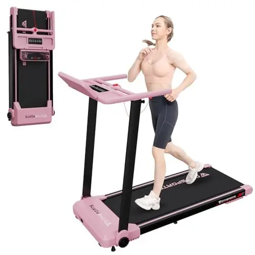 Produktbild: CITYSPORTS Laufband für Zuhause,Klappbares Laufband,1-12 km/h,Walking Pad (PINK)