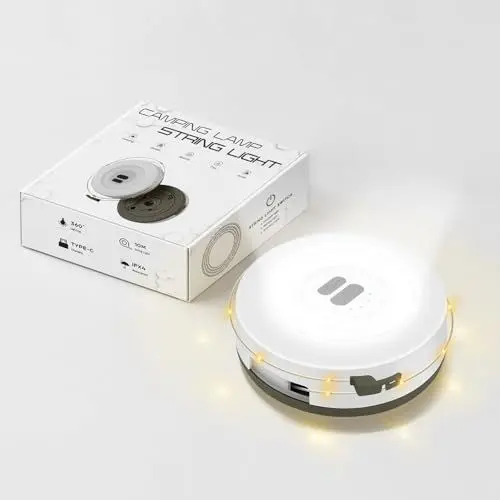 Produktbild: Civikyle 10M LED Lichterkette Außen Innen Campinglampe Aufladbar Wetterfest fur Aussen Garten Balkon Vorzelt Bäume Weihnachten Party Festival Deko