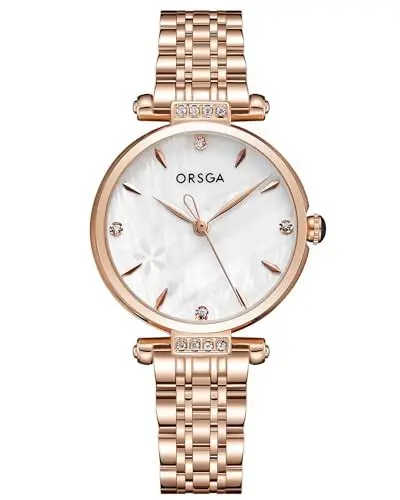 Produktbild: CIVO Armbanduhr Damen Edelstahl Analog Damen Uhr Roségold Wasserdicht Klassisch Elegante Kleid Damenuhr Quarz Minimalistische Geschenke Uhren fur Frauen Damen