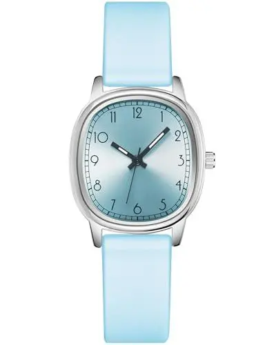 Produktbild: CIVO Armbanduhr Damen Leuchtend Analog Quarz Damenuhr Wasserdicht Silikonband Elegante Uhr Dünn Mode Lässig Blau Armband Uhren Geschenke für Frauen