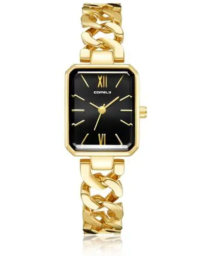 Produktbild: CIVO Damen Uhr Edelstahl Damenuhr: Rechteckig Gold Armbanduhr - Wasserdicht Analog Uhren für Frauen