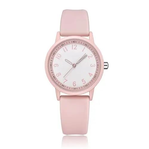 Produktbild: CIVO Damen Uhren Analog-Quarz Wasserdicht： Minimalistisch Armbanduhr Gummi Mode Elegant Beiläufig Designer Rosa
