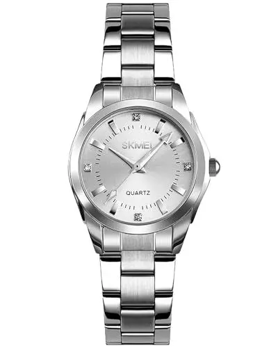 Produktbild: CIVO Damen Uhren Edelstahl Silber Armbanduhr Frauen Damen Elegant Kleid Wasserdicht Analog Quarz Minimalistisch Uhr Geschenke für Frauen Damen
