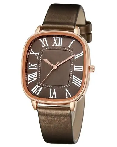 Produktbild: CIVO Damenuhr Elegante Leder Armbanduhr Damen Analog Quarz Wasserdicht Minimalistische Geschenke Uhren fur Damen Frauen Klassisch Lässig