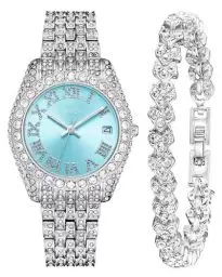 Produktbild: CIVO Damenuhr Silber Edelstahl Analog Armbanduhr Damen Wasserdicht Klassisch Elegante Kleid Damen Uhr Quarz Minimalistische Leuchtend Geschenkset fur Frauen