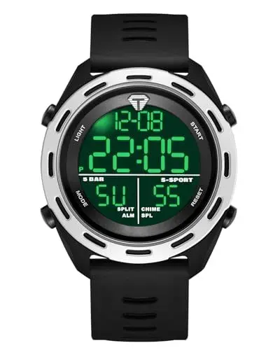 Produktbild: CIVO Digital Uhren Herren Sport: Wasserdicht Armbanduhr Große - Militär Stoppuhr Wecker Schwarz