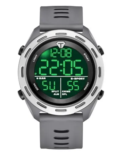 Produktbild: CIVO Digital Uhren Herren Sport: Wasserdicht Armbanduhr Große - Militär Stoppuhr Wecker Grau