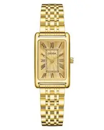 Produktbild: CIVO Gold Damenuhr Edelstahl Armbanduhr: Rechteckige Uhren Damen Analog Quarz - Klein Frauen Uhr Vintage Klassische