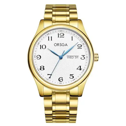 Produktbild: CIVO Herren Uhr Wasserdicht Armbanduhr: Mode Gold Analog Herrenuhr - Edelstahl Quarz Männer Uhren