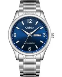 Produktbild: CIVO Herrenuhr Silber Edelstahl Analog Armbanduhr Wasserdicht Herren Uhr Woche Datum Leuchtend Metallarmband Quarzuhr Klassische Elegant Blau Zifferblatt Herrenuhren, Geschenke für Männer