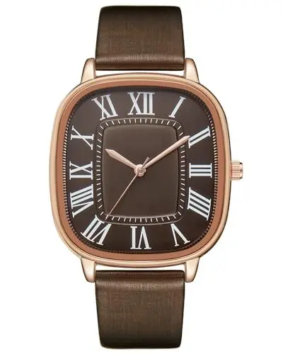 Produktbild: CIVO Herrenuhren Leder Braun Analog Quarz Armbanduhr Herren Wasserdicht Minimalistisch Design Herrenuhr Geschenke für Herren Uhren