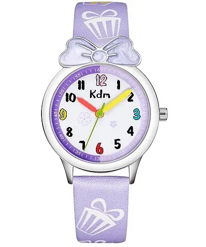 Produktbild: CIVO Kinderuhr Mädchen Leder Analog Quarz Kinderuhr Wasserdicht Armbanduhr Mädchen Jungen Uhren